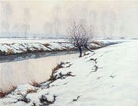 Riverbank with Snow