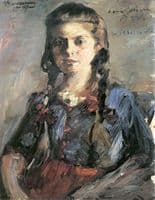 Portrait of Wilhelmine with Her Hair in Braids
