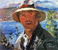 Self Portrait with Straw Hat