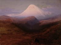 Mount Elbrus in the Evening