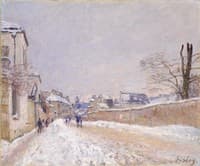 Rue Eugene Moussoir at Moret:  Winter