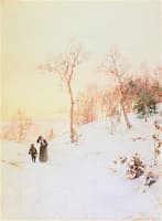 Back from Church in Winter