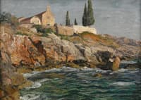 Mediterranean Coastal Scene