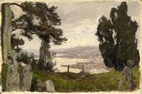 View of the Bosphorus and Istanbul
