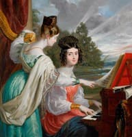 The Hon. Charlotte Stuart and the Hon. Louisa Stuart, Daughters of Charles Stuart, Baron Stuart de Rothesay, Diplomat