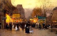 Porte St Martin At Christmas Time In Paris