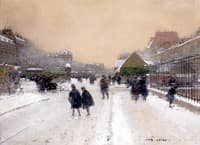 Paris with Snow