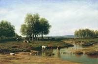 Cattle by the River at Noon