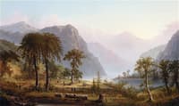 Harvesters in a River Landscape