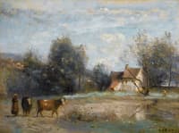 Luzancy, Petite maisons de paysans au bord de l'eau