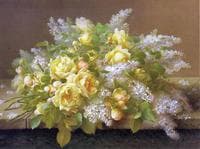 Yellow Roses and Lilacs