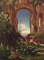 View Through Ruins on Mount Etna