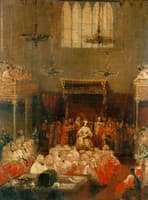 Queen Victoria Opening Parliament, 1837
