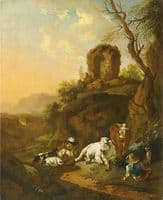 Bucolic Landscape with Ruins