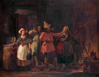 Interior Scene, Woman with a Knife