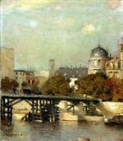 Paris Scene with Bridge