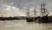 Fishermen at a River Estuary