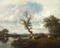Une Rivière - Pâturages près de l’Oise (River, Pastures near the Oise)