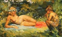 Young Woman and Pan
