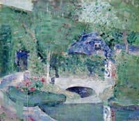 Garden and Bridge, Caudebec