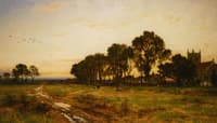 The Close of Day, Worvestershire Meadows