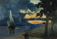Sunset and Approaching Storm
