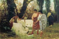 Catullus Reading His Poems to Friends