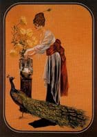 Woman with Peacock