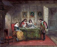 Interior with Four Figures