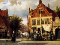 The Corner of Westerstraat and Tabakstraat in Enkhuizen
