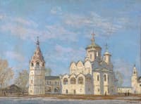 Pokrovsky Cathedral with a Bell Tower. Suzdal