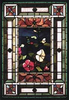 Hollyhocks and Morning Glories