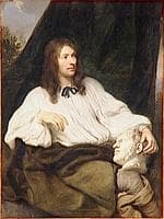 Portrait of a Man Holding a Bust of Caracalla
