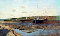 Barges on the Volga