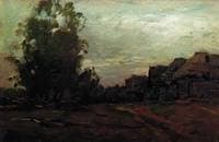 Village. Twilight