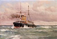 The H.M.S. Diadem at Sea