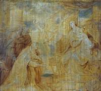 Virgin and Child with a Bishop Donor and Saint Anthony Abbot