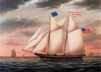 The Schooner Race Rock outward Bound
