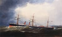 The S. S. France of the French Line at Sea