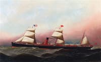The R.M.S. Gallia of the Cunard Line at Sea