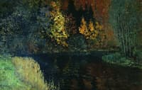 Forest Stream. Autumn