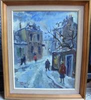 Montmartre Street, Winter