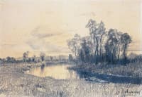 Grey Day. River