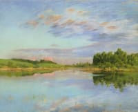 By the Lake. Summer Evening