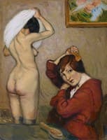 Femmes à leur toilette