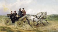 Emperor Alexander III in an Open Carriage