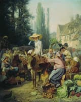 Market in Fontainebleau