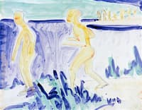Two Bathers at the Moritzburg Lake