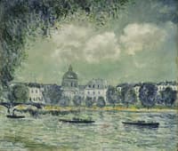 Landscape Along the Seine with the Institut de France and the Pont des Arts