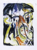 Courtesan on the Street - Berlin Street Scene